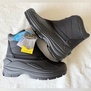 Khombu Men's Black Waterproof Snow Boots